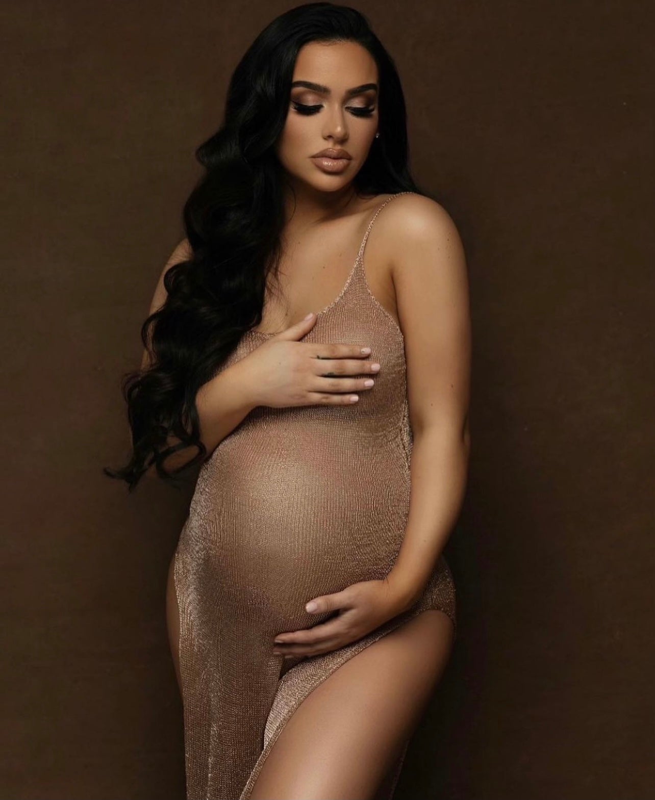 Glitter Tablecloth - Maternity Dresses for Photo Shoot Pregnancy