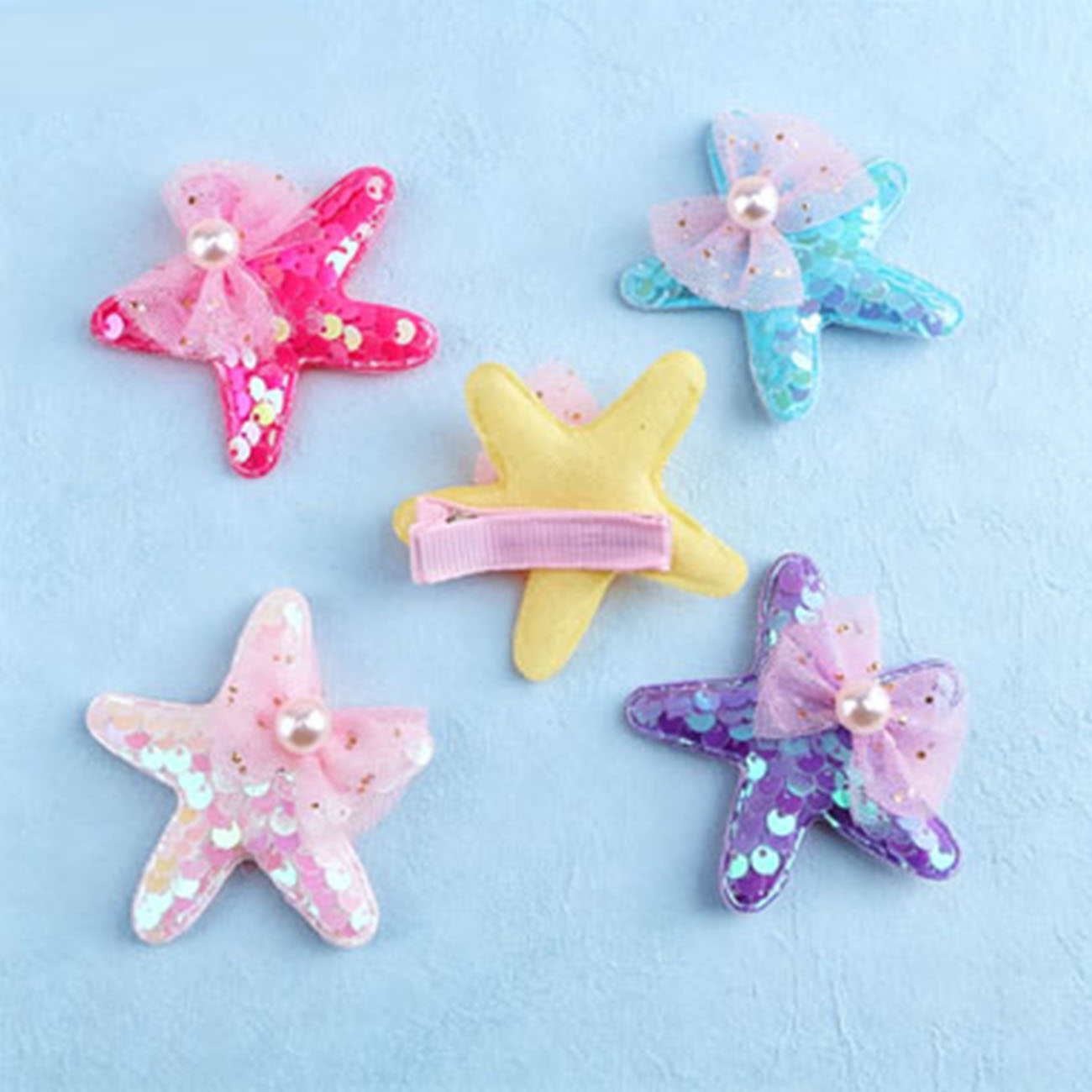 1/7PCS Mermaid Sequins Starfis - Glitter Tablecloth ulasan dan harga