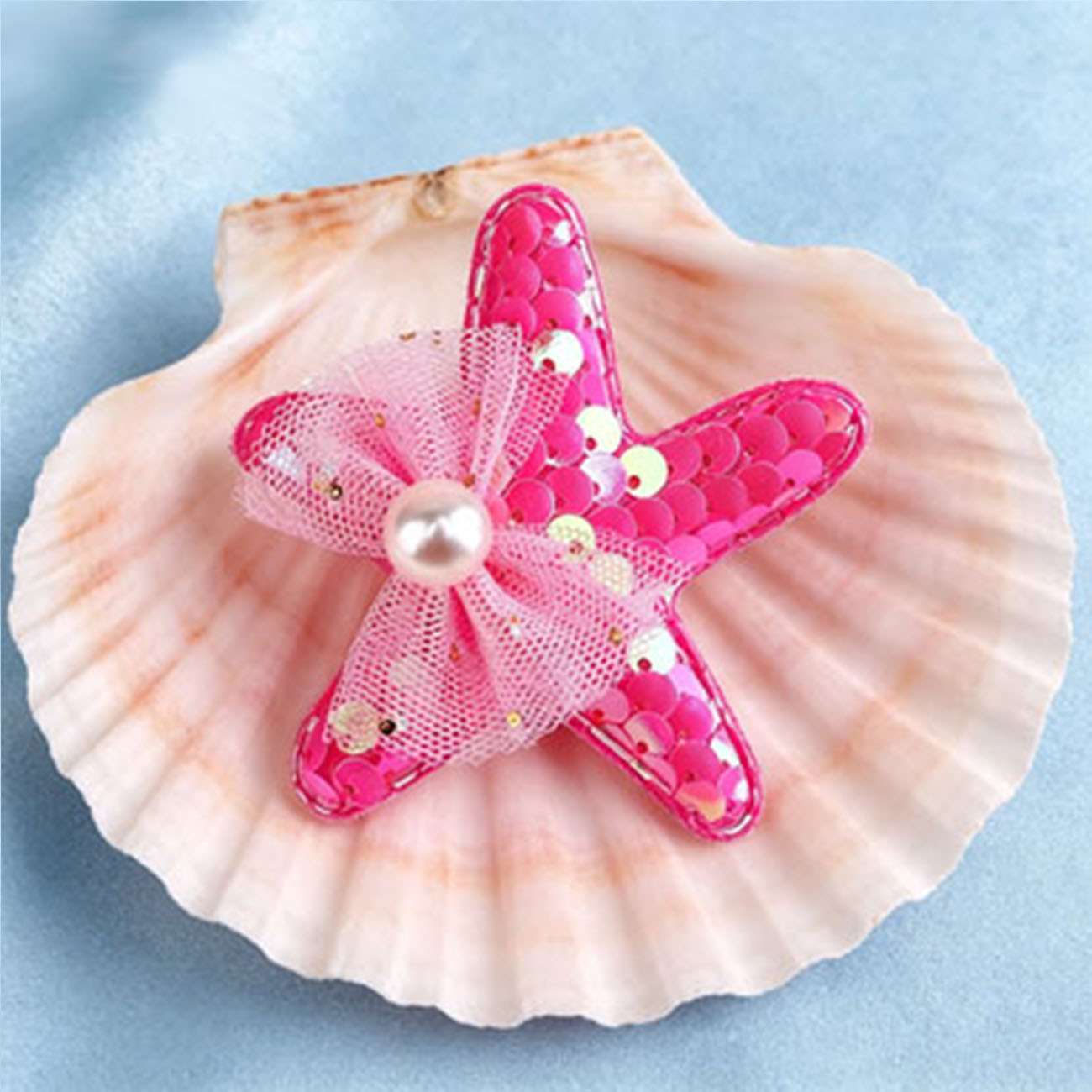 1/7PCS Mermaid Sequins Starfis - Glitter Tablecloth ulasan dan harga