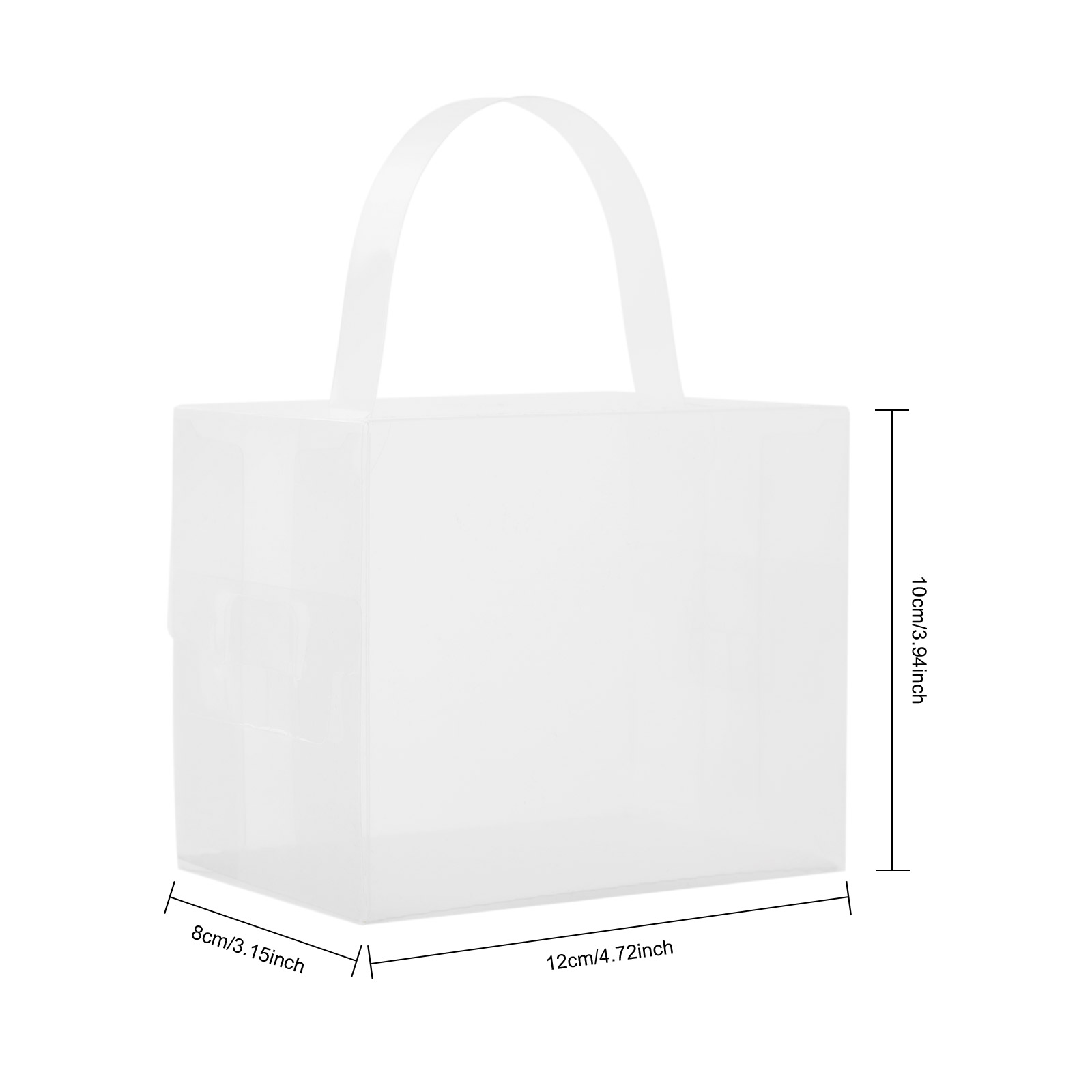 50 Pcs Clear Cake Boxes Set, P - Event Party Box ulasan dan harga
