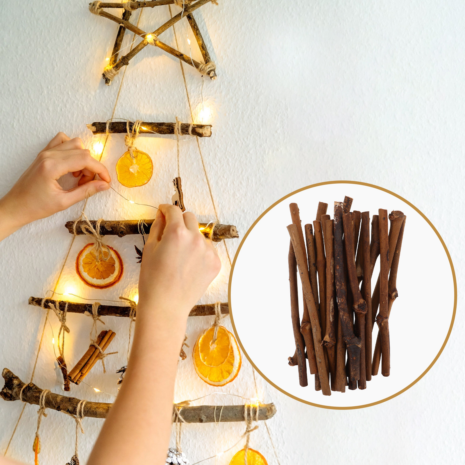 20Pcs Dry Branch Sticks Natura - Centerpiece Stick ulasan dan harga