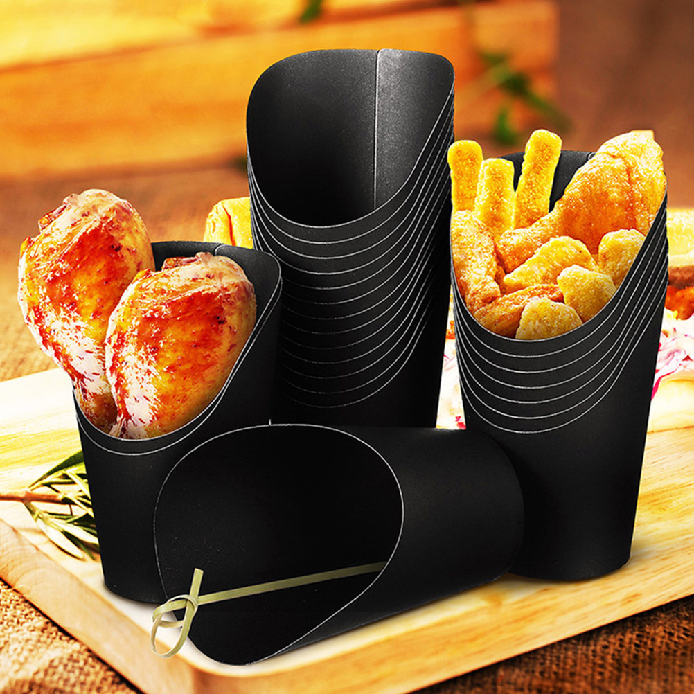 50Pcs Kraft Paper French Fry C - Plastic Cup 50Pcs ulasan dan harga