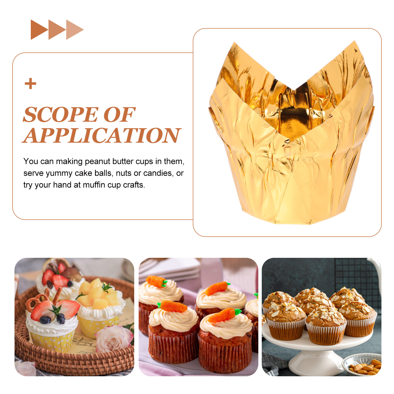 50Pcs Golden Cake Cups Premium - Plastic Cup 50Pcs ulasan dan harga