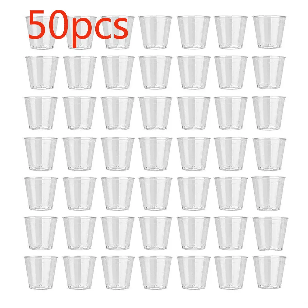 35ml 50 X Clear Plastic Jelly  - Plastic Cup 50Pcs ulasan dan harga